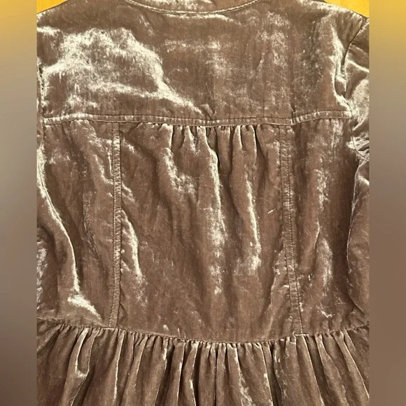 Anthropologie Holding Horses Crushed Velvet Dress, Size XXSP. - Picture 7 of 13